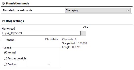 File replay example File replay example