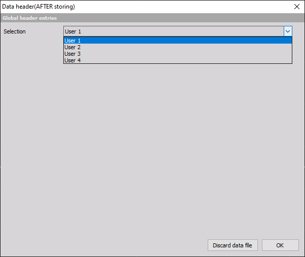 Data header after storing Data header after storing