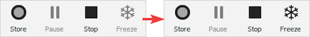 Freeze button in measurement