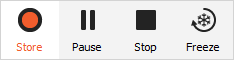 Pressed store button Pressed store button