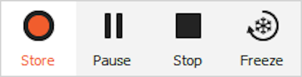 Pressed store button