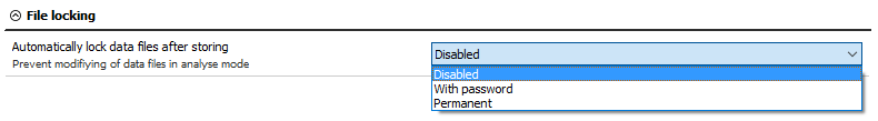 File locking options File locking options