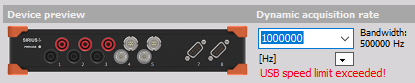 USB speed limit exceeded USB speed limit exceeded
