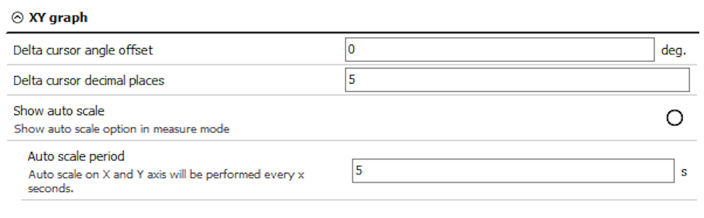 XY graph settings