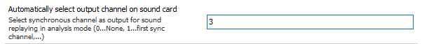 Automatically select the output channel on the sound card Automatically select the output channel on the sound card