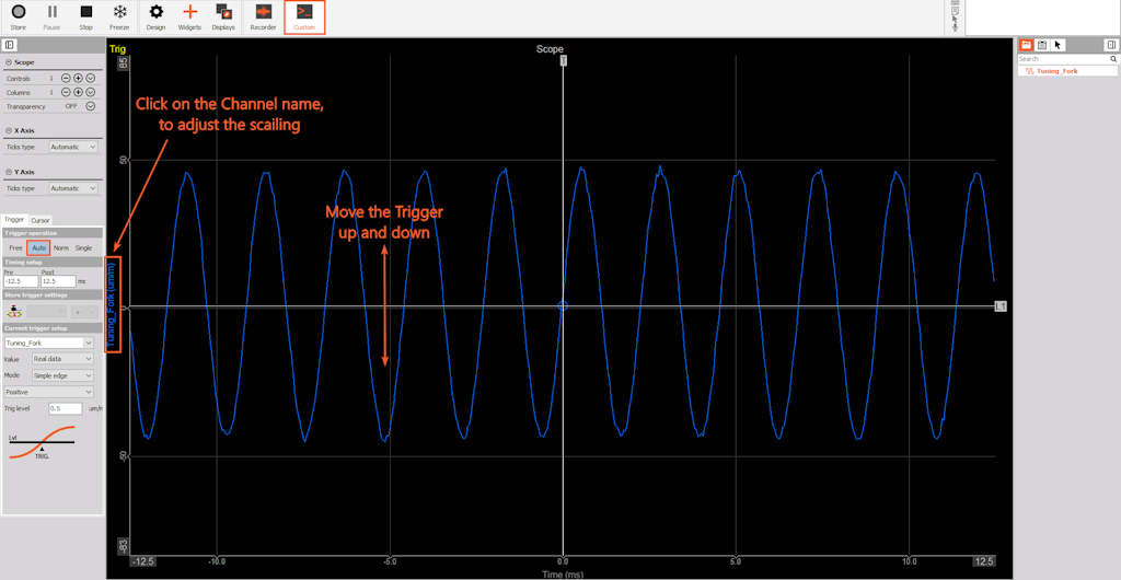 Scope display can be randomly adjusted Scope display can be randomly adjusted