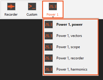 Predefined power displays Predefined power displays