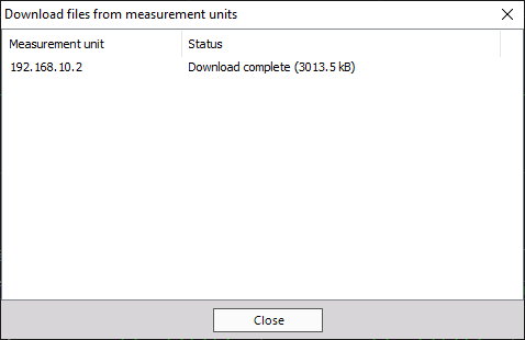 Data is now downloaded to the Master client Data is now downloaded to the Master client