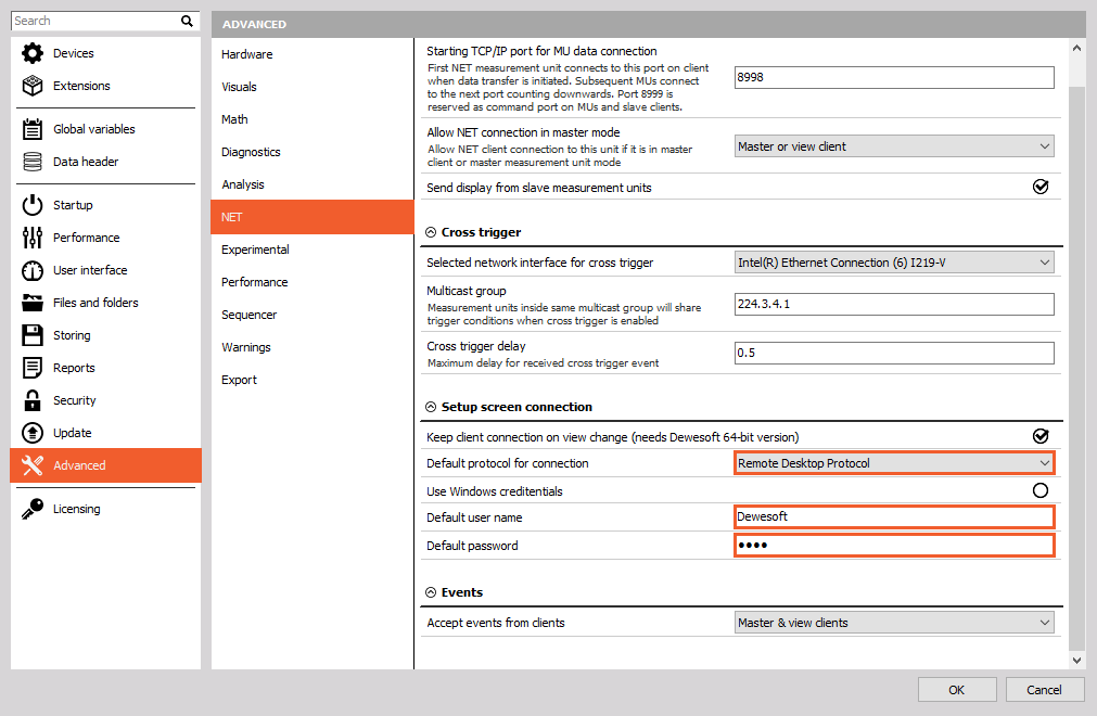 In order, you want to set credentials and lock measurement unit's display once you set up the MU channels and display, choose the Remote Desktop Protocol In order, you want to set credentials and lock measurement unit's display once you set up the MU channels and display, choose the Remote Desktop Protocol