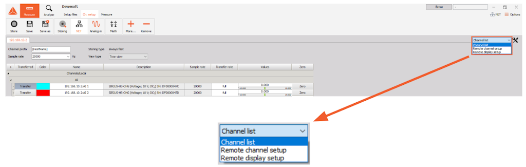 Switch between three views to preview and set all the settings on the chosen measurement unit Switch between three views to preview and set all the settings on the chosen measurement unit
