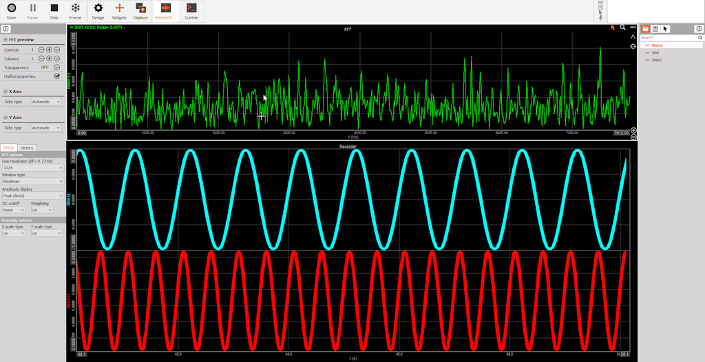 Remote display from a measurement unit that you want to preview also on the Master client Remote display from a measurement unit that you want to preview also on the Master client