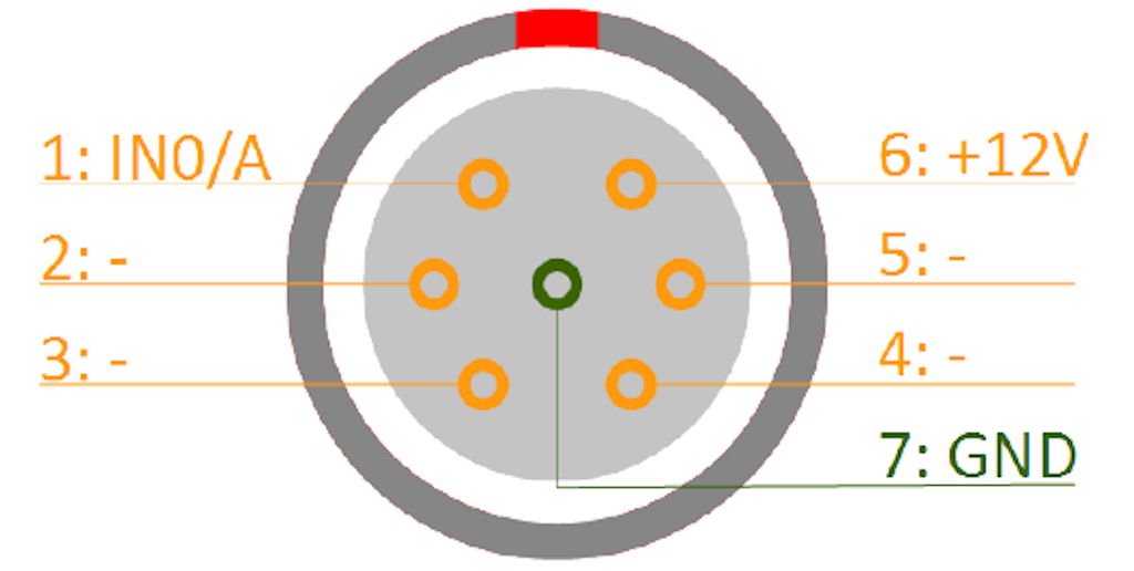 7 pin LEMO connector scheme