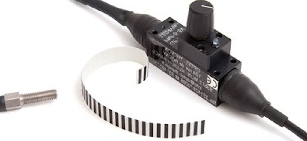 Black and white tape with the sensor