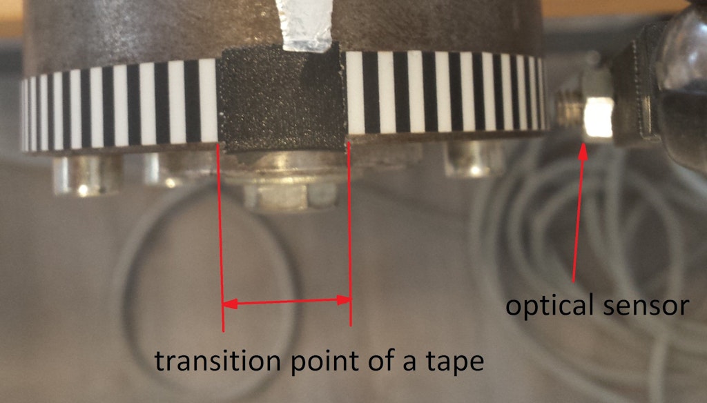Mounting the tape sensor