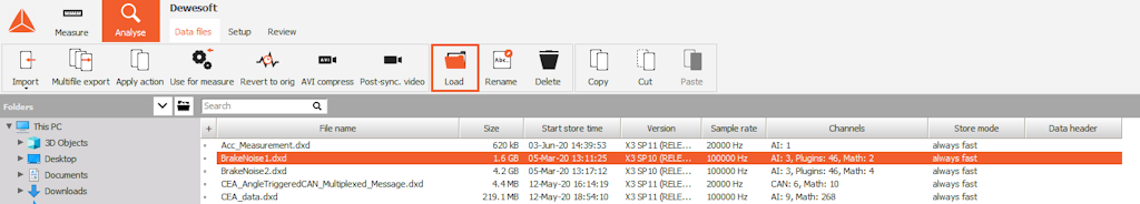 Load the data file Load the data file