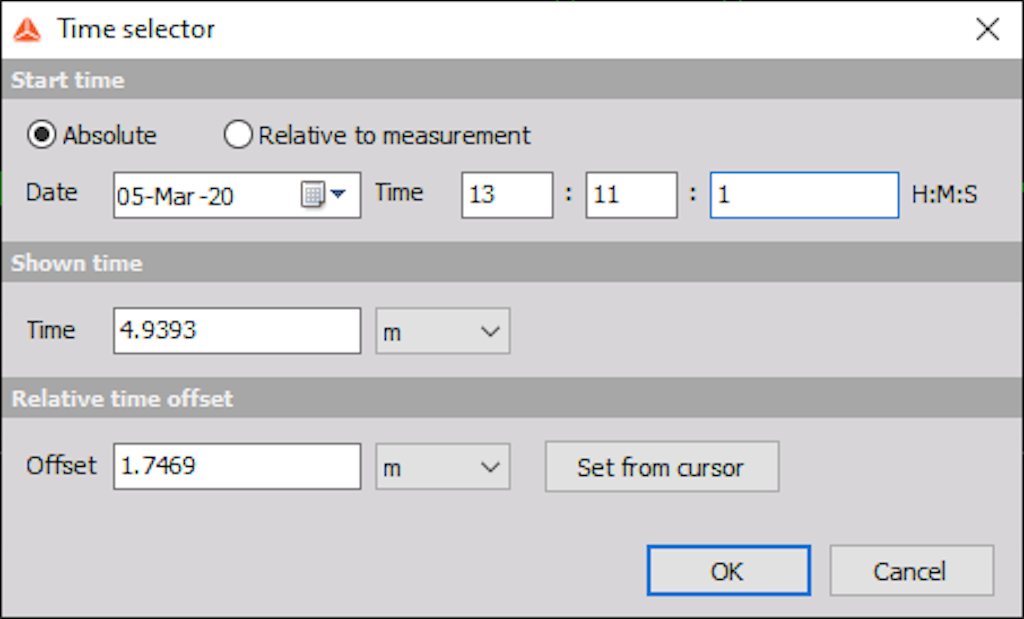 Time selector