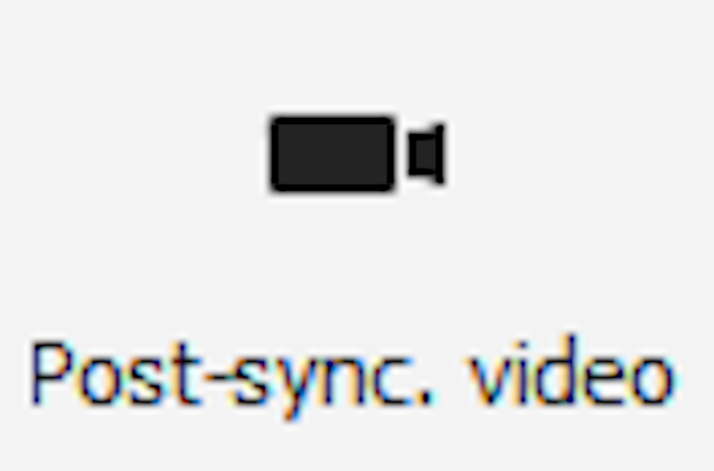 Post-sync video icon