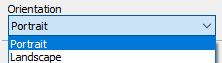 Page orientation Page orientation