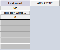 Enter Last word number in the minor frame and change Bits per word from 8 to 16 Enter Last word number in the minor frame and change Bits per word from 8 to 16
