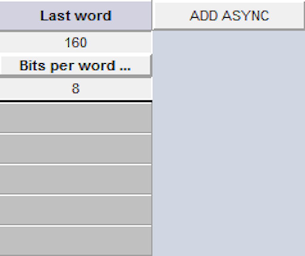 Use Add sync to add one or more asynchronous PCM streams