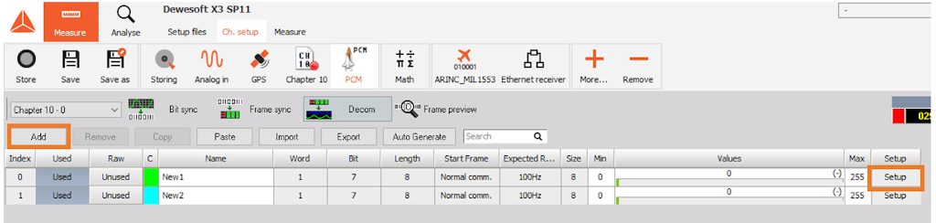 Configuring parameters Configuring parameters