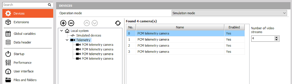 Added telemetry camera