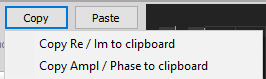 Copy/ Paste option Copy/ Paste option