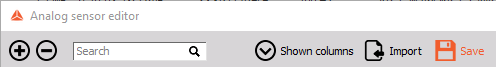 Save sensor database Save sensor database