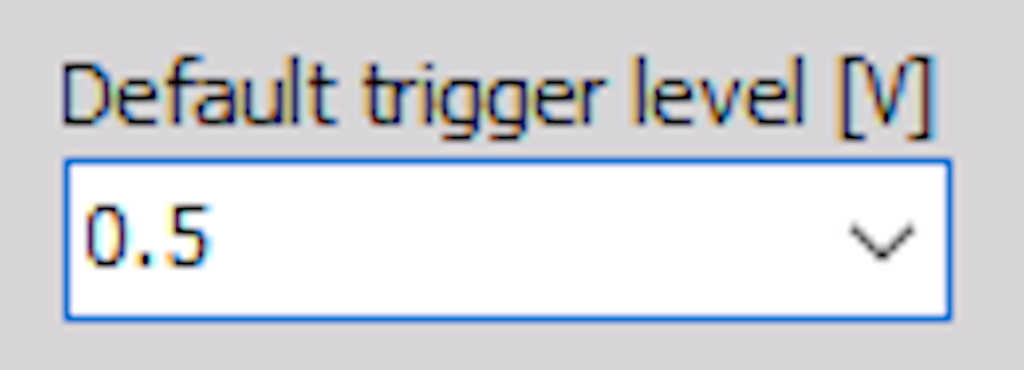 Default trigger level
