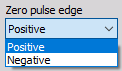 Zero pulse edge Zero pulse edge