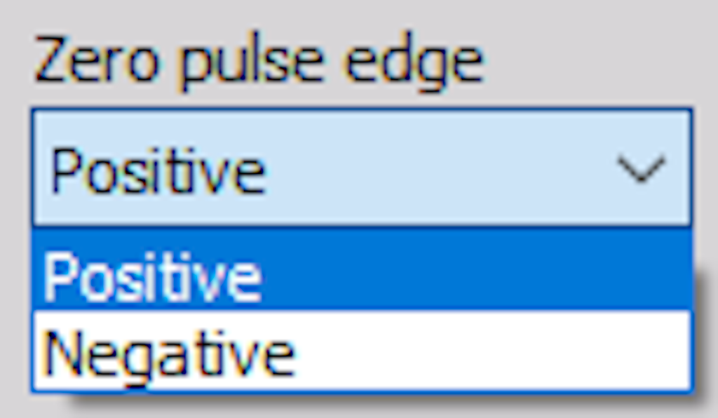 Zero pulse edge