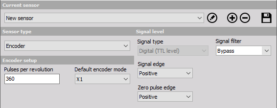 Whole encoder setting Whole encoder setting