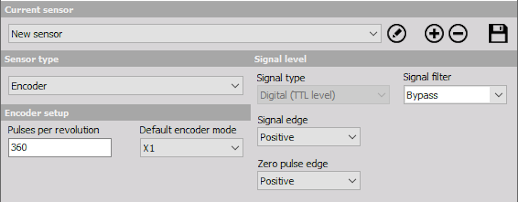 Whole encoder setting