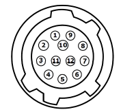 12-pin Hirose connector 12-pin Hirose connector