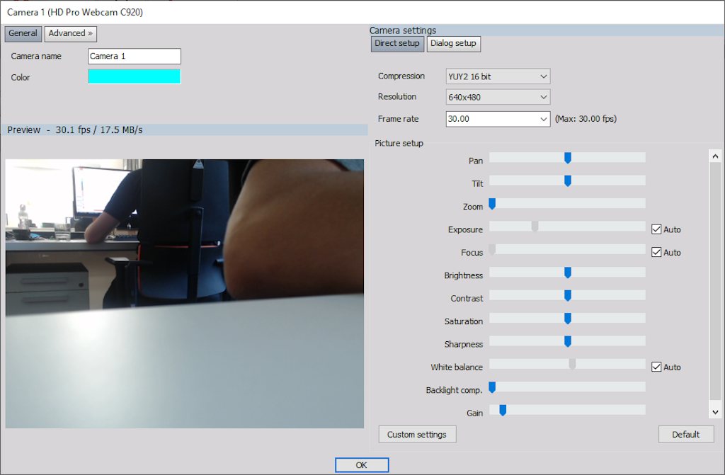 General settings