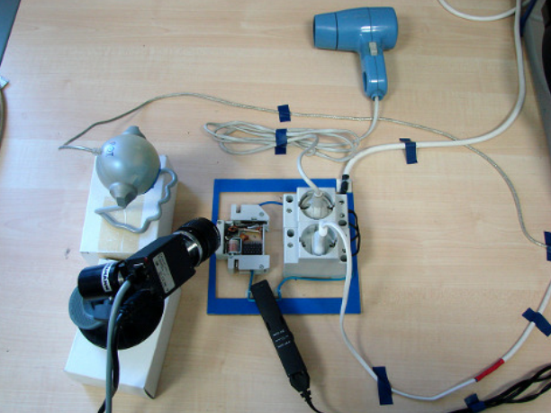 Testing setup of a high-speed camera and fuse Testing setup of a high-speed camera and fuse