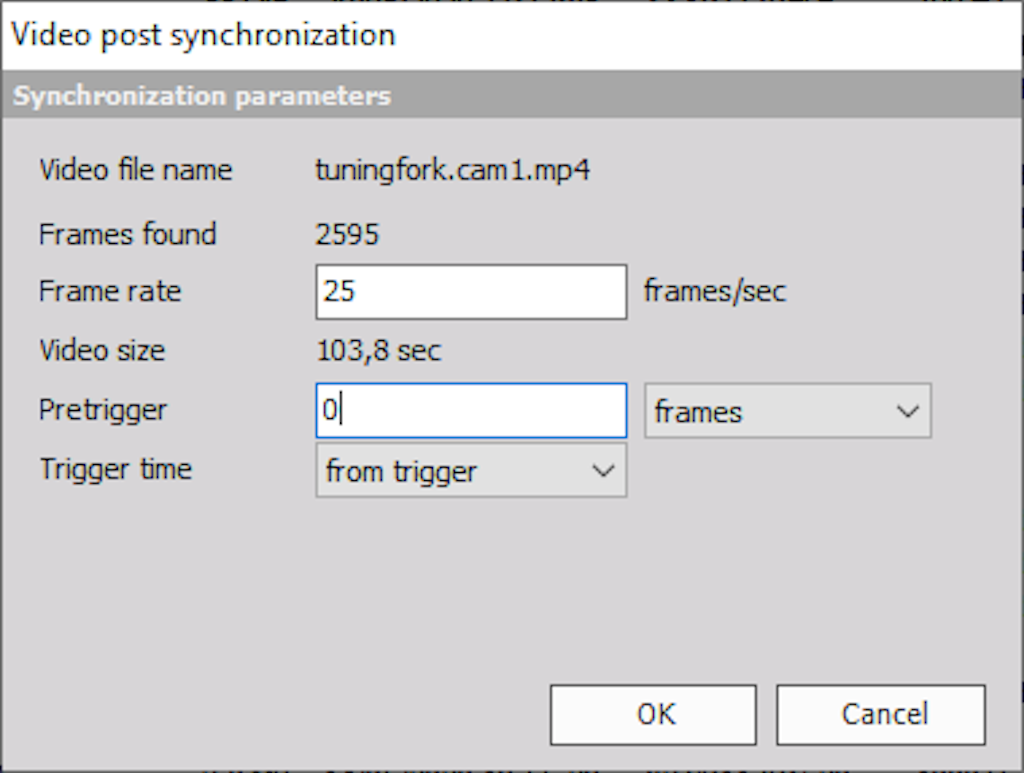 Video post synchronization