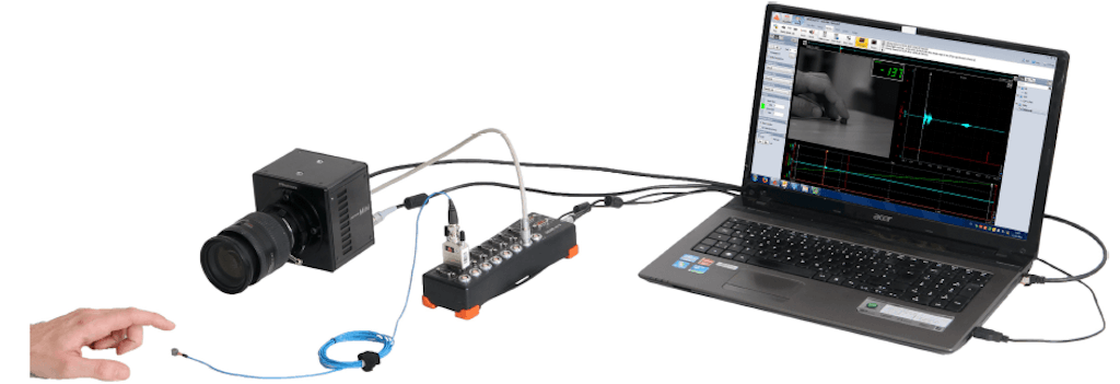 High-speed camera setup