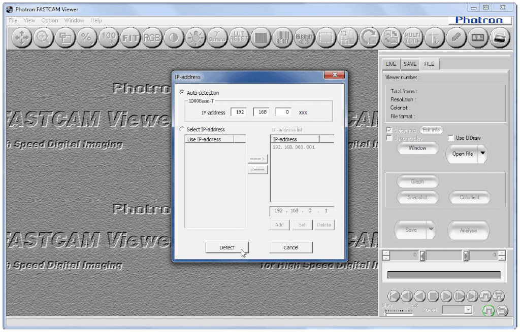 Photron Fastcam Viewer