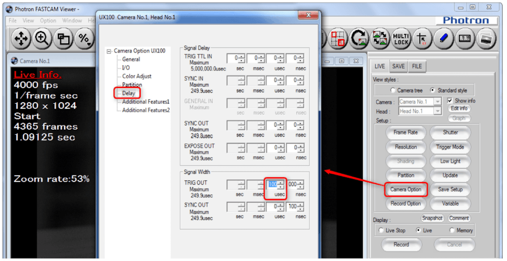 TRIG_TTL_OUT setup in PFV