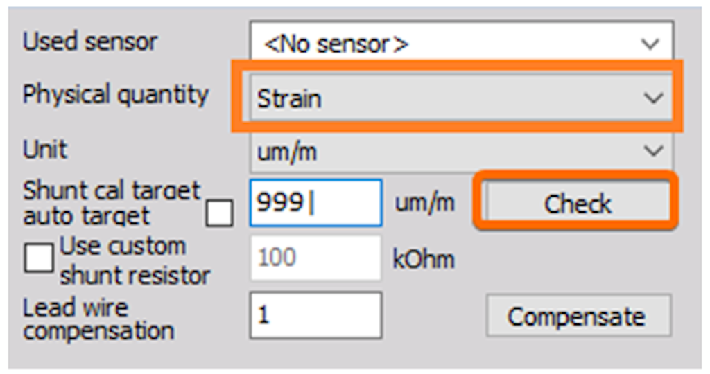 Shunt calibration check
