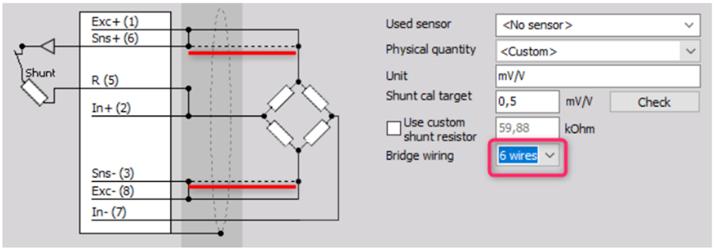 Automatic lead wire compensation result