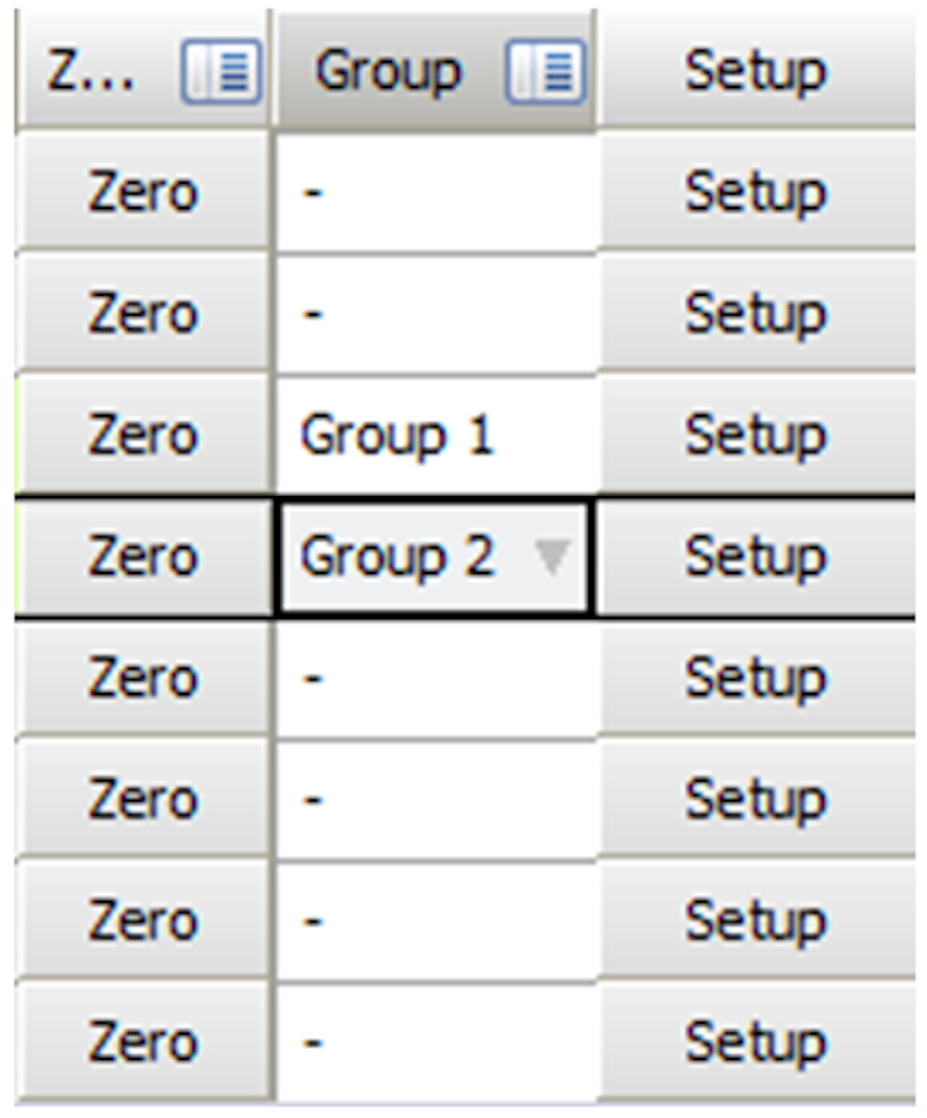 Group settings