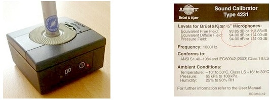 Sound calibrator Sound calibrator