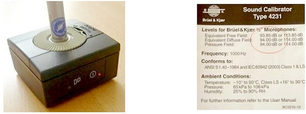 Sound calibrator