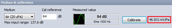 Calibrated microphone directly in the SLM setup Calibrated microphone directly in the SLM setup