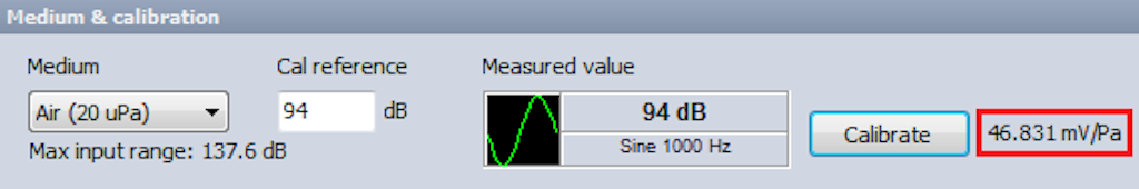 Calibrated microphone directly in the SLM setup