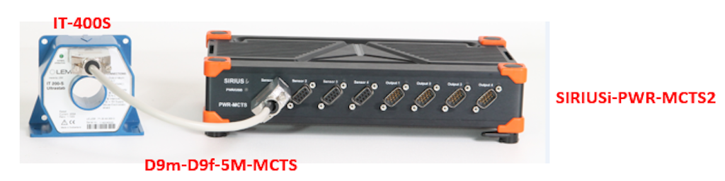 Zero-flux transducer connected to a SIRIUS-PWR-MCTS2