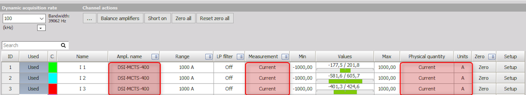 Automatic sensor recognition in Dewesoft X