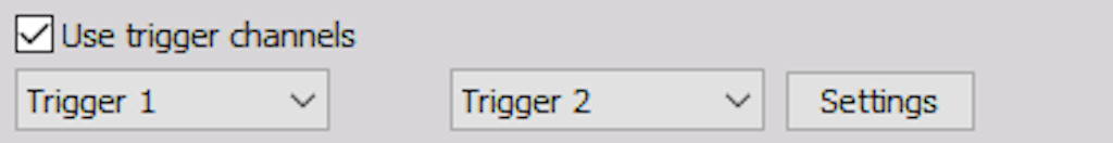 Using different triggers